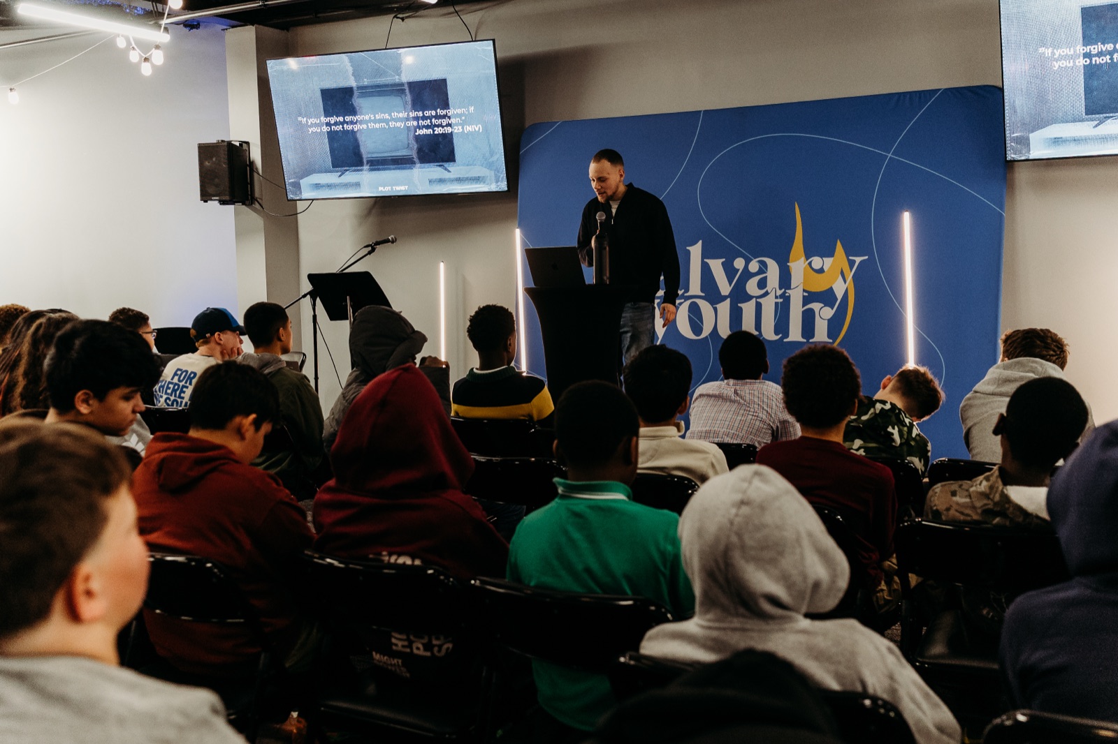 Calvary interns serving in ministry